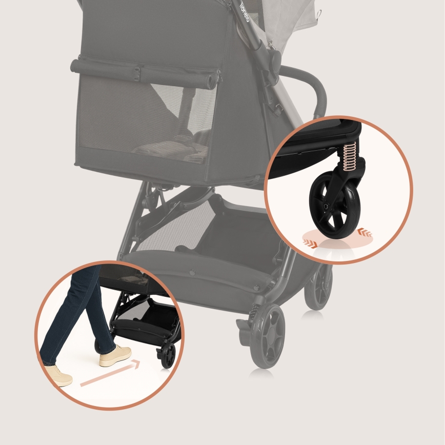 Lionelo - Športový kočík JULIE AIR Beige Sand