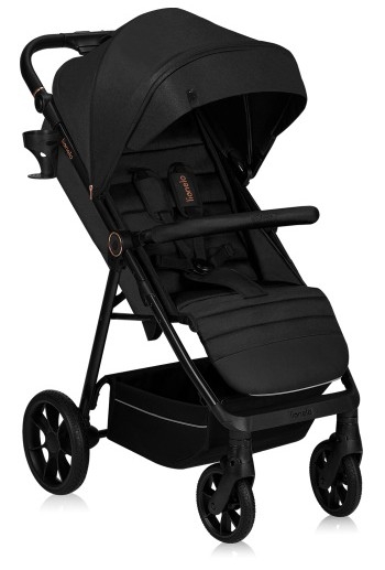 Lionelo - Športový kočík MIRA Black Onyx