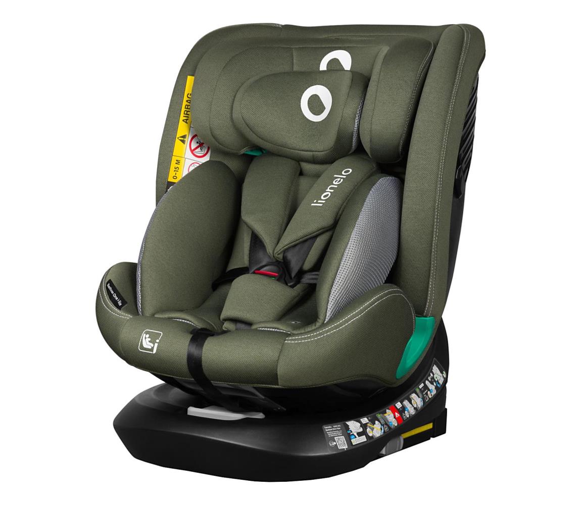 Lionelo - Vrtljiv avtosedež s bazo BASTIAAN ONE i-Size 40-150 cm Green Olive 5903771707695