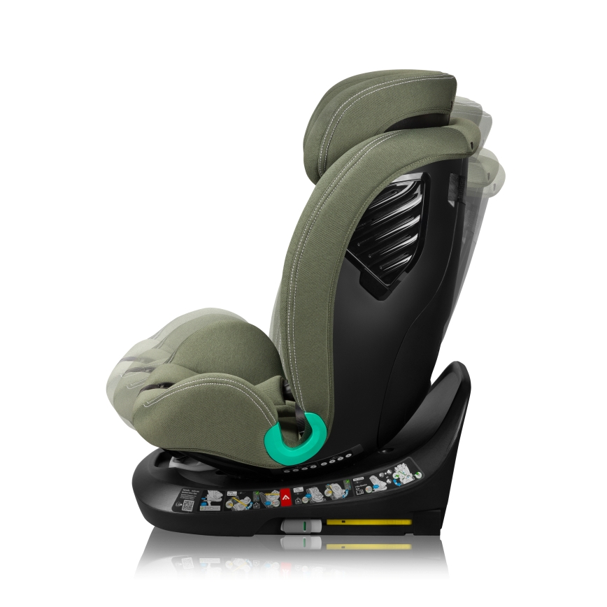Lionelo - Autosedačka s otočnou základňou BASTIAAN ONE i-Size 40-150 cm olivovo zelená