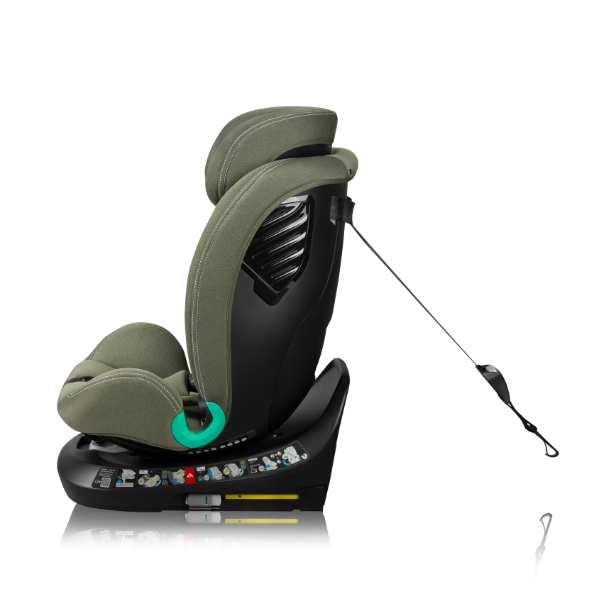 Lionelo - Autosedačka s otočnou základňou BASTIAAN ONE i-Size 40-150 cm olivovo zelená