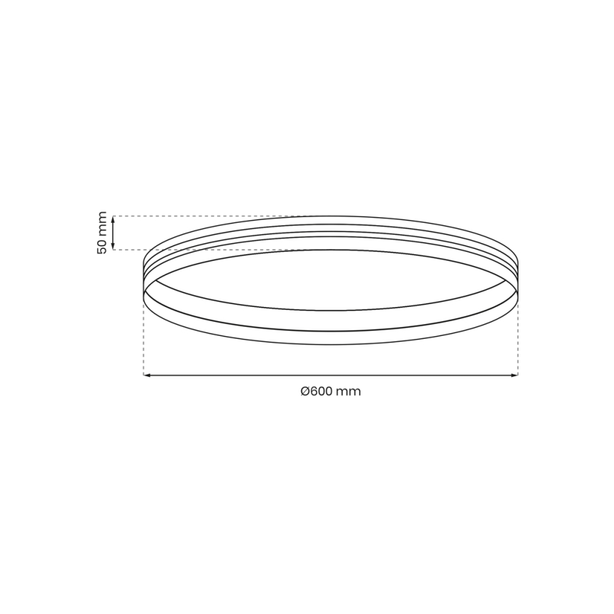 Lištový systém MAGNETIC TRACK pr. 60 cm čierna