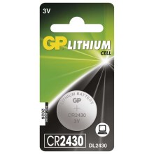 Lithiová batéria gombíková CR2430 GP LITHIUM 3V/300 mAh