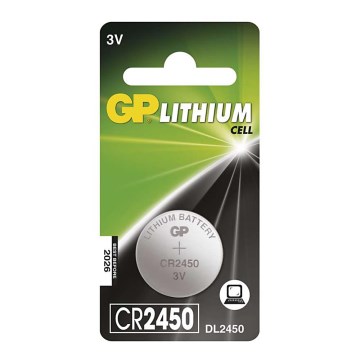 Lithiová batéria gombíková CR2450 GP LITHIUM 3V/600 mAh