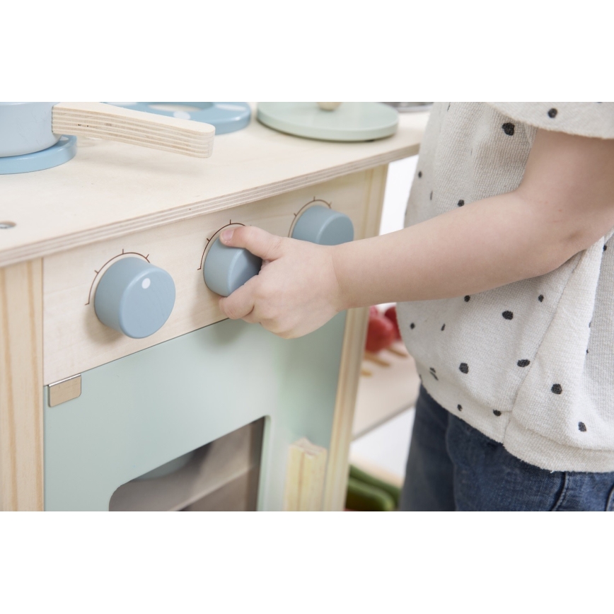 Little Dutch - Drevená kuchynka modrá