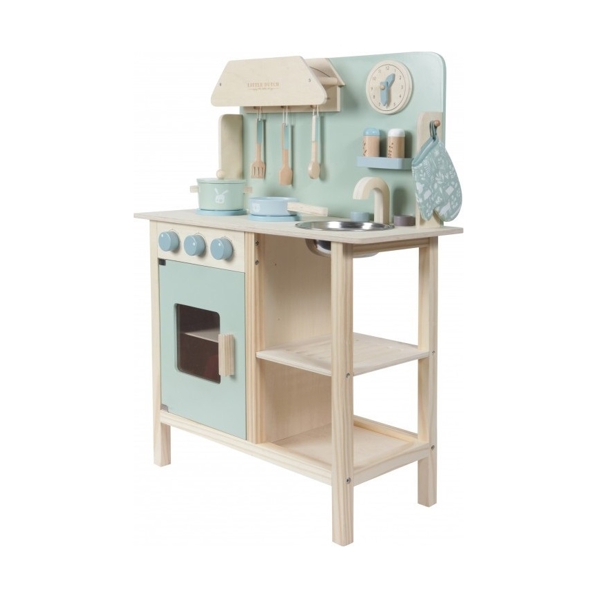 Little Dutch - Drevená kuchynka modrá
