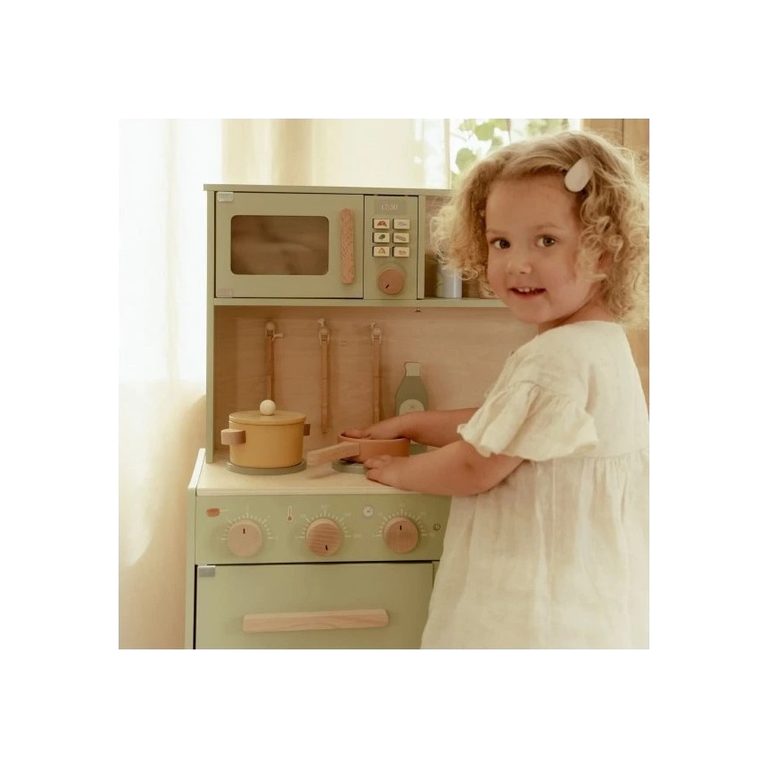 Little Dutch - Drevená kuchynka s príslušenstvom Mint