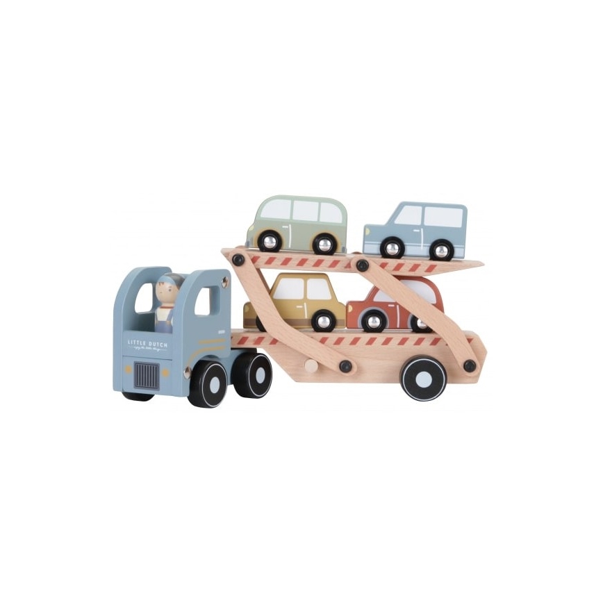 Little Dutch - Drevené nákladné auto s autíčkami