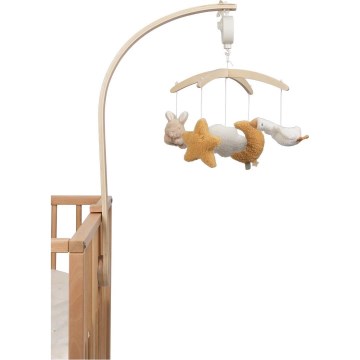 Little Dutch - Hudobný kolotoč nad postieľku Newborn Naturals