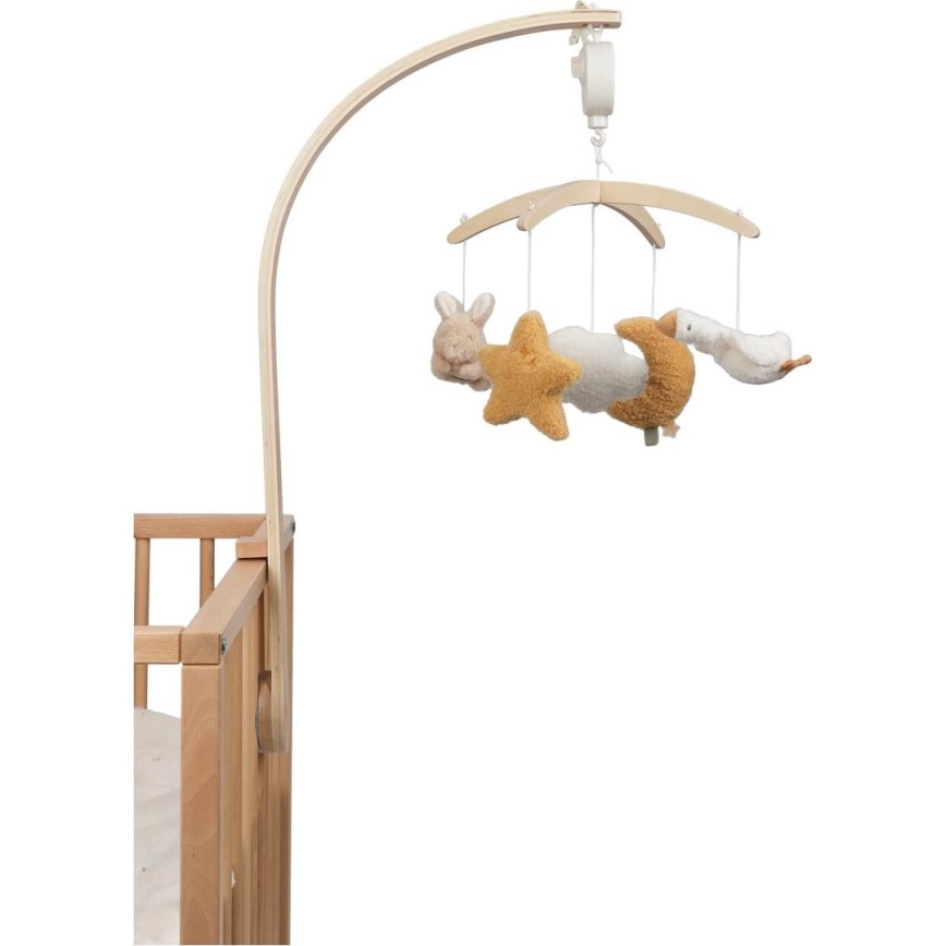 Little Dutch - Hudobný kolotoč nad postieľku Newborn Naturals