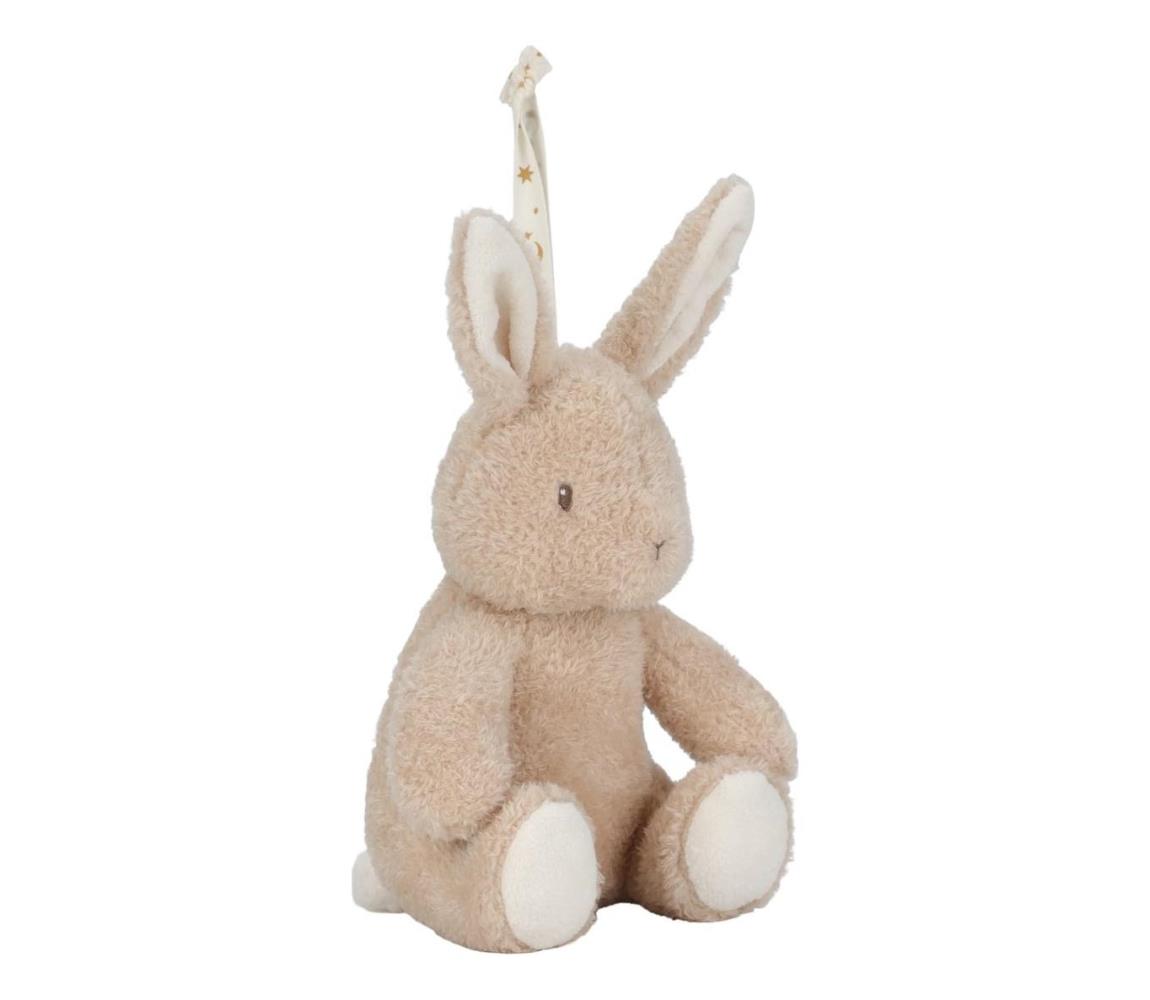 Little Dutch - Newborn Naturals usínací zajačik so svetlom a melódiou 8441LD