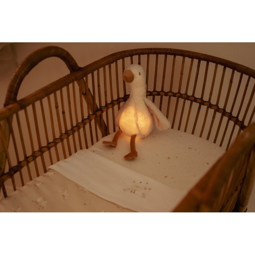 Little Dutch - Uspávací plyšák s melódiou a svetlom Newborn Naturals hus