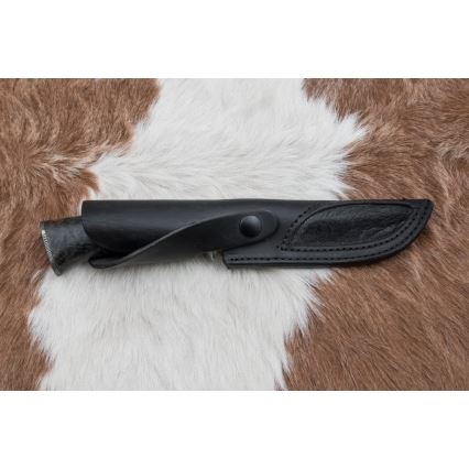 Lovecký damaškový nôž 13,8 cm breza/ťavia kosť