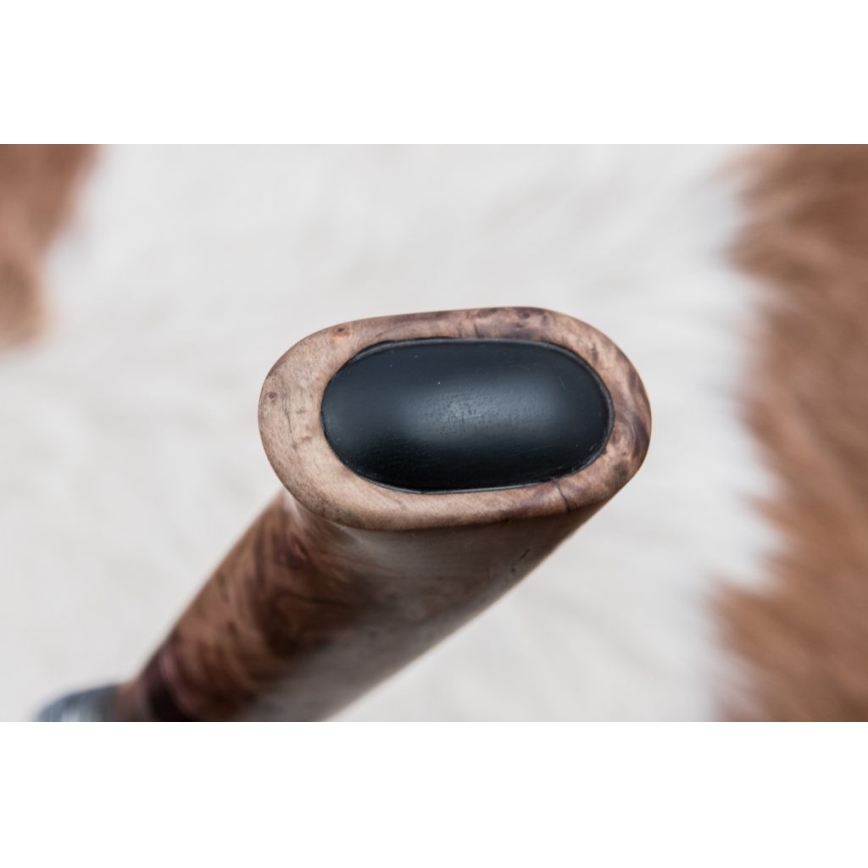 Lovecký damaškový nôž 13 cm topoľ/eben