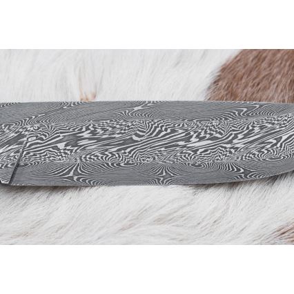 Lovecký damaškový nôž 14 cm gaštan