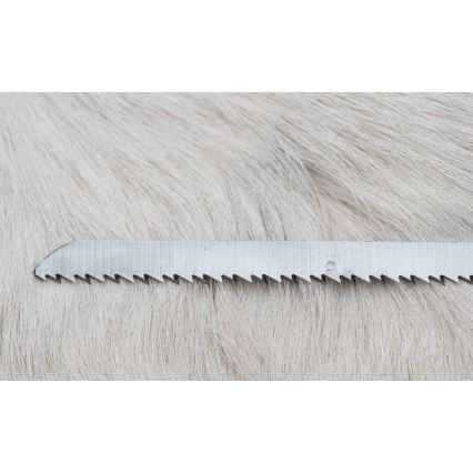 Lovecký damaškový nôž zarazák s pílkou 12 cm jelení paroh