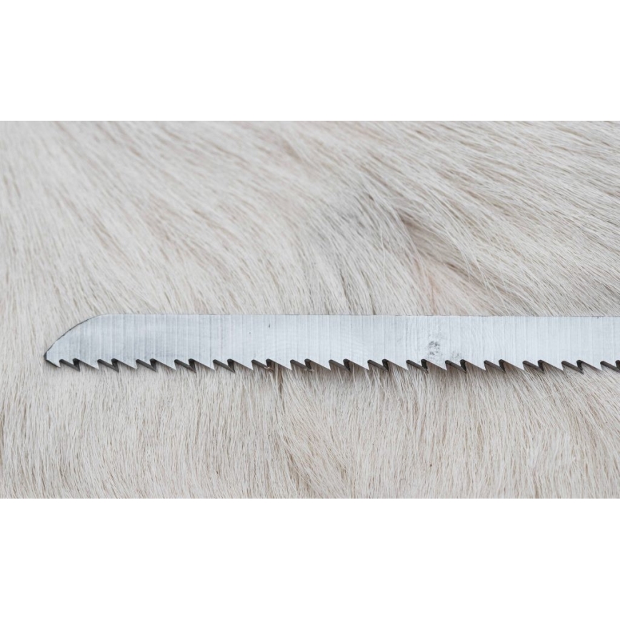 Lovecký damaškový nôž zarazák s pílkou 12 cm jelení paroh