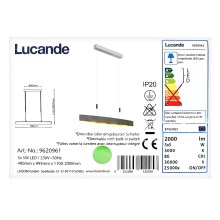Lucande - LED Stmievateľný luster na lanku LIO 5xLED/5W/230V