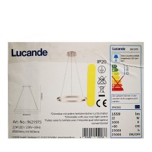 Lucande - LED Stmievateľný luster na lanku LYANI LED/20,5W/230V