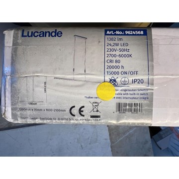 Lucande - LED Stmievateľný luster na lanku MYRON LED/24,2W/230V 2700-6000K