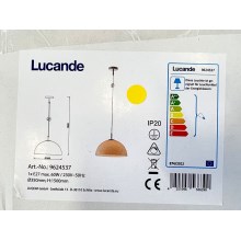 Lucande - Luster na lanku LOURENCO 1xE27/60W/230V