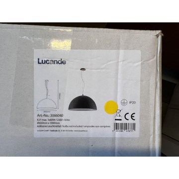 Lucande - Luster na lanku MALEO 1xE27/60W/230V