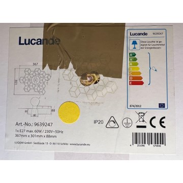 Lucande - Nástenné svietidlo ALEXARU 1xE27/60W/230V