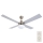 Lucci Air 210334 - Stropný ventilátor AIRFUSION QUEST 1xE27/60W/230V drevo/matný chróm + diaľkové ovládanie