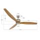 Lucci air 210506 - Stropný ventilátor AIRFUSION AKMANI paulovnia/hnedá + diaľkové ovládanie