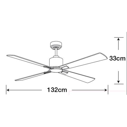 Lucci Air 210520 - Stropný ventilátor AIRFUSION CLIMATE drevo/matný chróm + diaľkové ovládanie