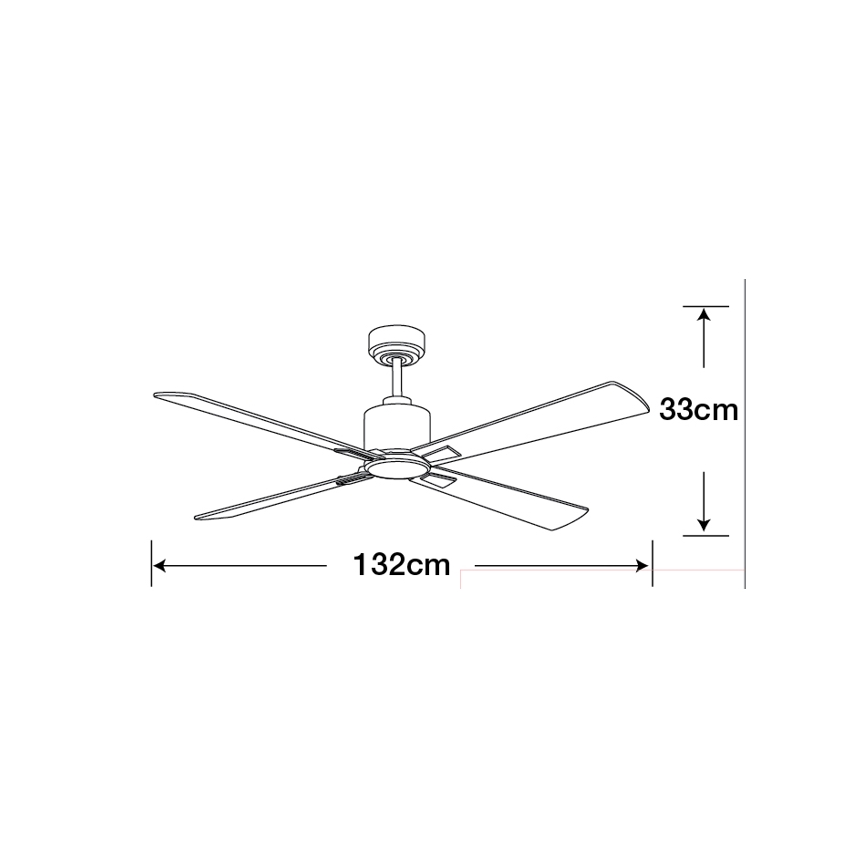 Lucci Air 210520 - Stropný ventilátor AIRFUSION CLIMATE drevo/matný chróm + diaľkové ovládanie