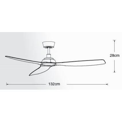 Lucci Air 210651 - Stropný ventilátor MOTO čierna + diaľkové ovládanie