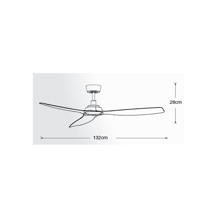 Lucci Air 210651 - Stropný ventilátor MOTO čierna + diaľkové ovládanie