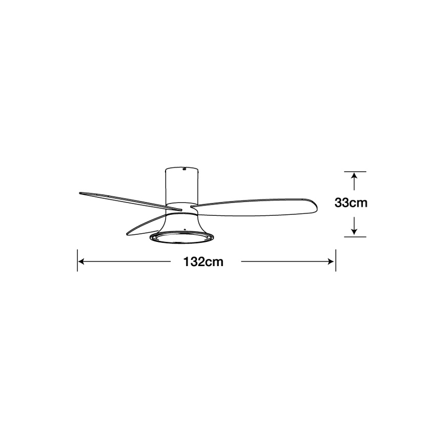 Lucci Air 210663 - LED Stmievateľný stropný ventilátor FLUSSO 1xGX53/18W/230V hnedá + diaľkové ovládanie
