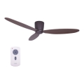 Lucci air 212883 - Stropný ventilátor AIRFUSION RADAR drevo/hnedá pr. 132 cm + diaľkové ovládanie