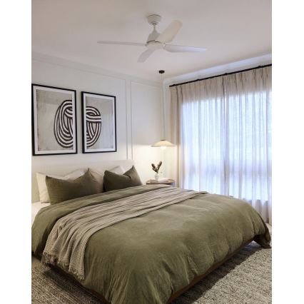 Lucci Air 212991 - Stropný ventilátor ARIA pr. 122 cm biela + diaľkové ovládanie