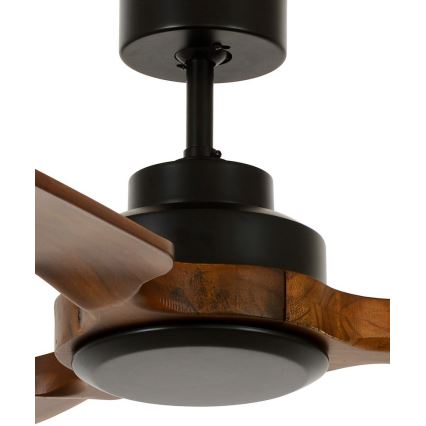 Lucci air 213051 - Stropný ventilátor SHOALHAVEN čierna/hnedá pr. 142 cm