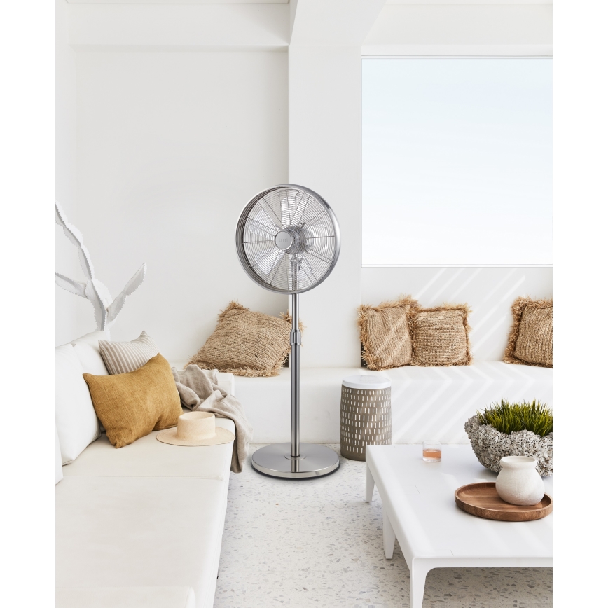 Lucci Air 213117EU - Stojanový ventilátor BREEZE matný chróm