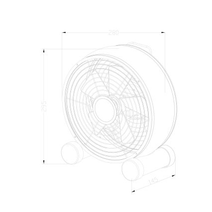 Lucci air 213121 - Stolný ventilátor BREEZE hnedý, priemer 28 cm