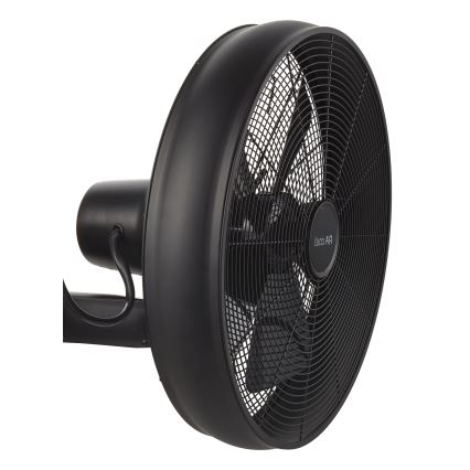 Lucci air 213124 - Nástenný ventilátor BREEZE 55W/230V čierna + diaľkové ovládanie