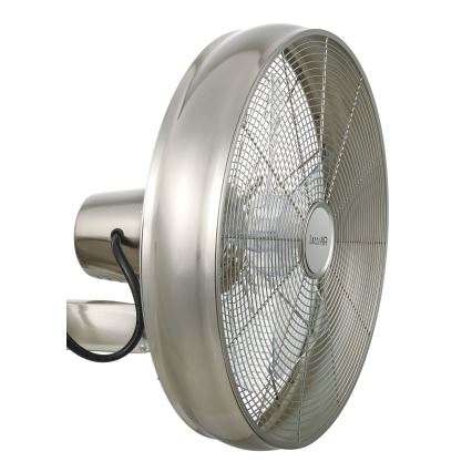 Lucci air 213126 - Nástenný ventilátor BREEZE 55W/230V matný chróm + diaľkové ovládanie