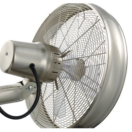 Lucci air 213126 - Nástenný ventilátor BREEZE 55W/230V matný chróm + diaľkové ovládanie