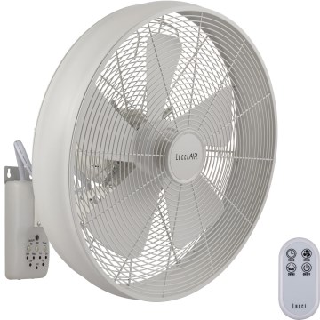 Lucci Air 213128EU - Nástenný ventilátor BREEZE 55 W/230 V biely pr. 46 cm + diaľkové ovládanie