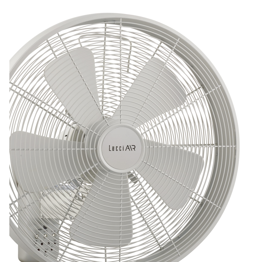Lucci Air 213128EU - Nástenný ventilátor BREEZE 55 W/230 V biely pr. 46 cm + diaľkové ovládanie
