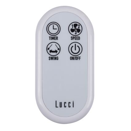 Lucci Air 213128EU - Nástenný ventilátor BREEZE 55 W/230 V biely pr. 46 cm + diaľkové ovládanie