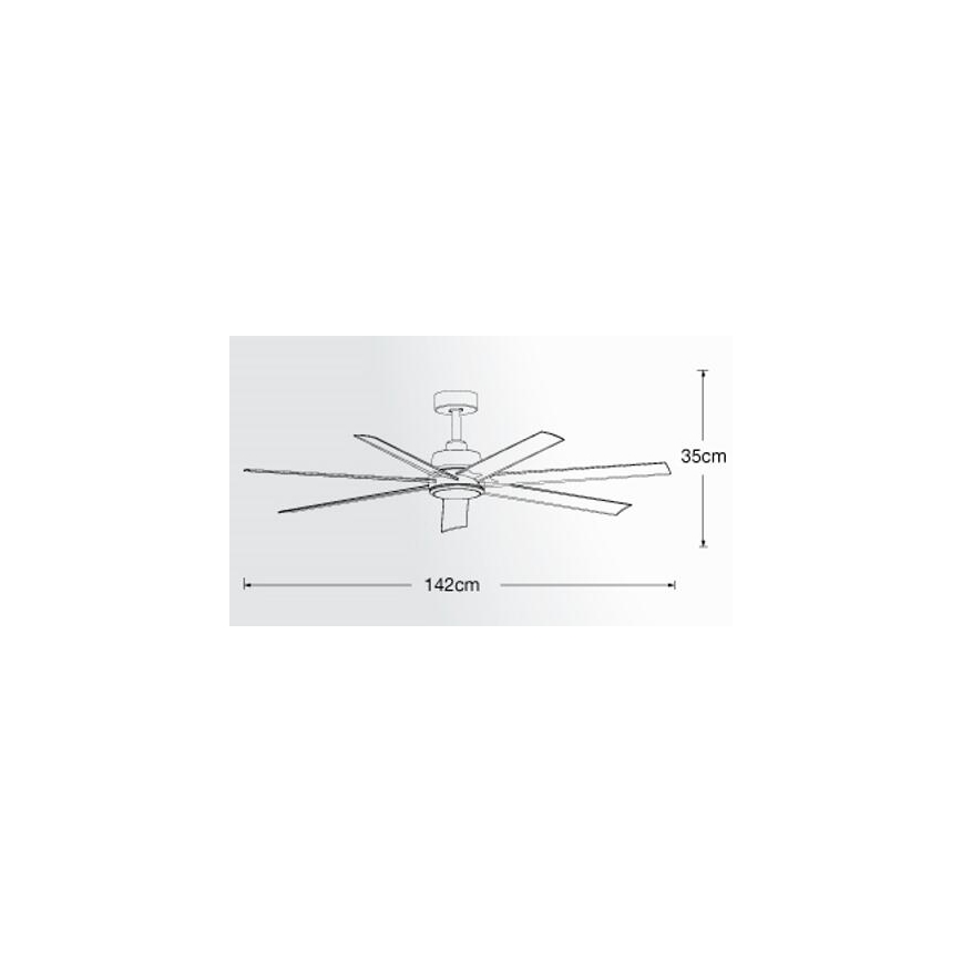 Lucci air 213182 - LED Stropný ventilátor ATLANTA 1xGX53/12W/230V biela + diaľkové ovládanie