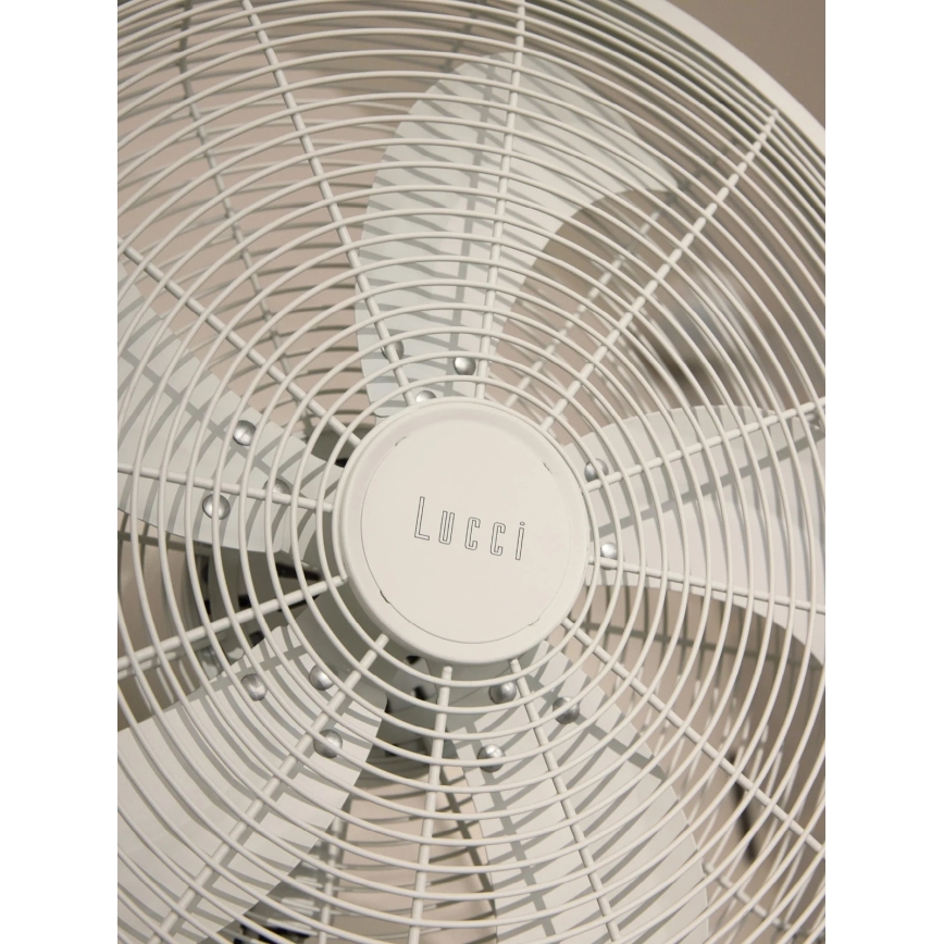 Lucci Air 21326649 - Nástenný ventilátor GLIDE 36W/230V pr. 45 cm biela + diaľkové ovládanie