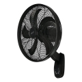 Lucci Air 21326749 - Nástenný ventilátor GLIDE 36W/230V, priemer 45 cm, čierny + diaľkové ovládanie