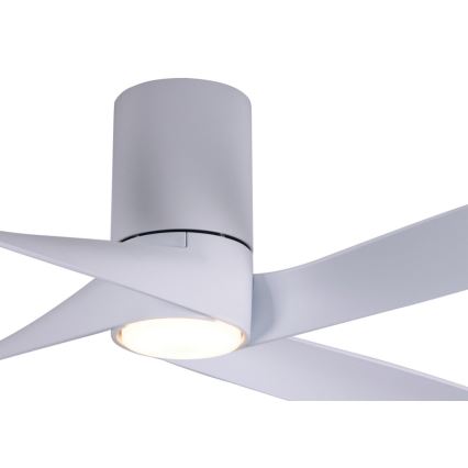 Lucci air 213350 - LED Stmievateľný stropný ventilátor RIVIERA 1xGX53/12W/230V biela + diaľkové ovládanie