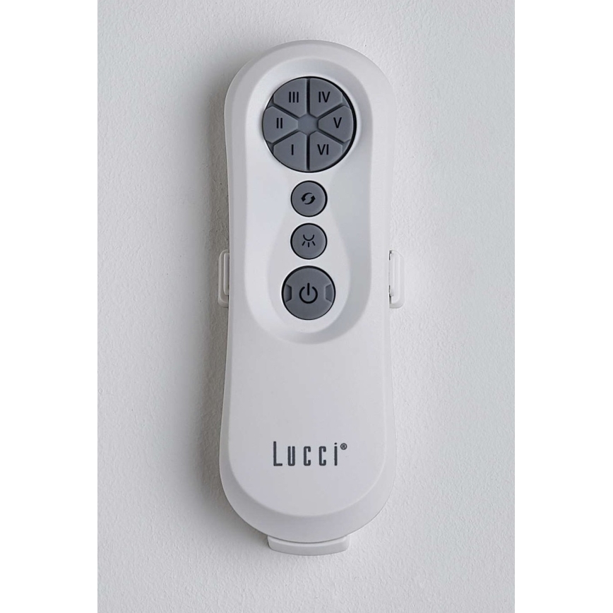 Lucci air 213357 - LED Stmievateľný stropný ventilátor LINE 1xGX53/12W/230V biela + diaľkové ovládanie
